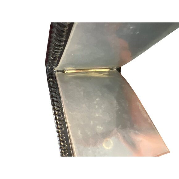 Vintage Handmade Tooled Leather Wallet Rose Design Snap Closure Lucille 5" x 4" - Picture 7 of 7